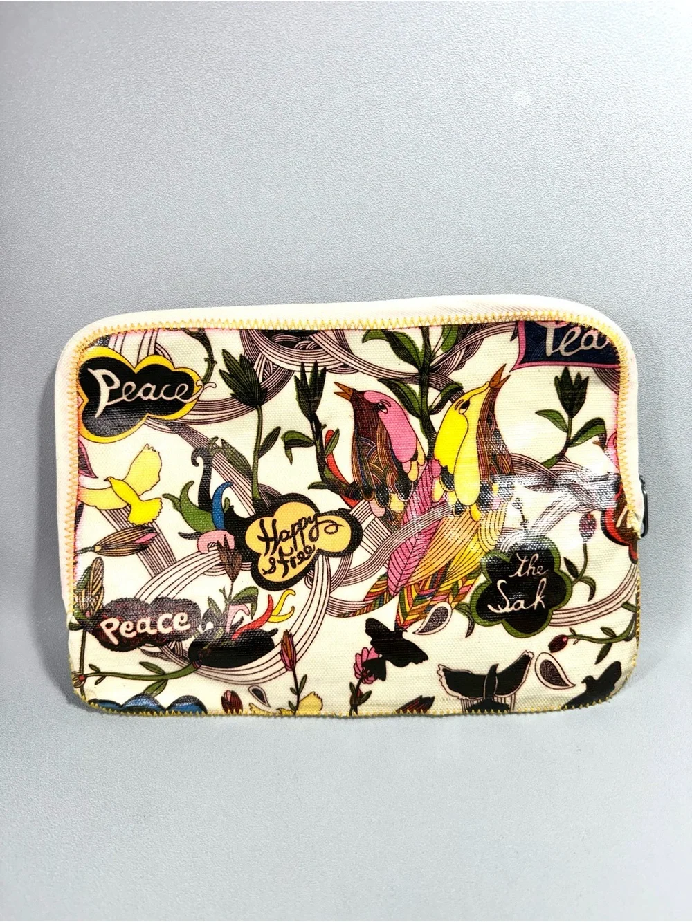The Sak Sakroots Bird & Floral Coated Canvas Tablet Case